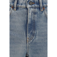 Golden Goose Blue Cotton Straight-Leg Jeans