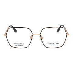 Trussardi Black Stainless Steel Glasses (Frames)