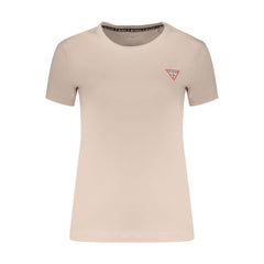 Guess Jeans Pink Cotton Womens T-Shirt