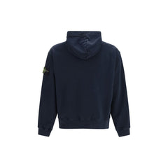 Stone Island Blue Cotton Sweatshirt