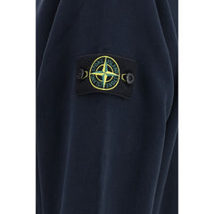 Stone Island Blue Cotton Sweatshirt