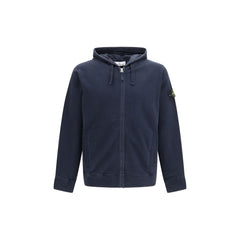 Stone Island Blue Cotton Sweatshirt