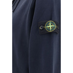 Stone Island Blue Cotton Sweatshirt