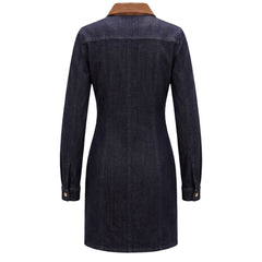 Trussardi Jeans Blue Cotton Women Dress