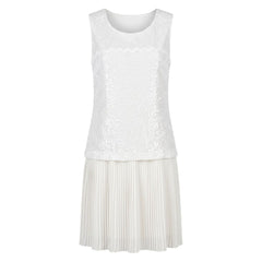 Trussardi Jeans White Polyester Women Dress