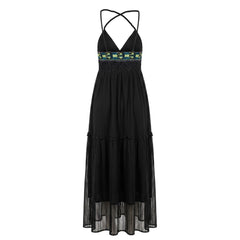 Trussardi Jeans Black Cotton Women Dress