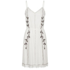 Trussardi Jeans White Cotton Women Dress