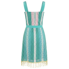Trussardi Jeans Green Cotton Women Dress