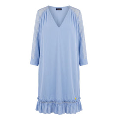 Trussardi Jeans Blue Polyester Women Dress