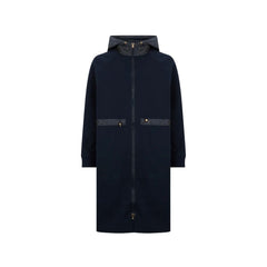 Herno Blue Cotton Coat