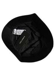 Dolce & Gabbana Men Black Nylon Wide Brim Bucket Capello Hat