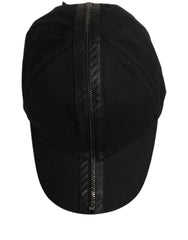 Dolce & Gabbana Men Black Cotton Baseball Cap 6 Panels Hat