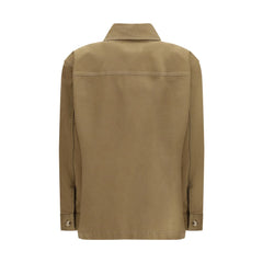 Saint Laurent Bicolor Cotton Denim Jacket
