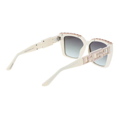 Guess White Plastic Sunglasses
