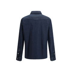 Moncler Blue Cotton Denim Jacket
