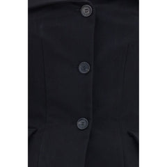 Magda Butrym Black Silk Waistcoat