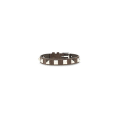 Valentino Garavani Brown Calf Leather Bos Taurus Bracelet