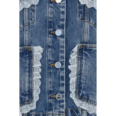 Ganni Blue Cotton Denim Jacket