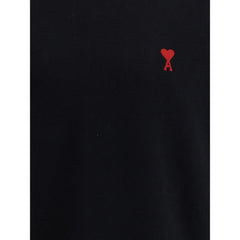 Ami Paris Black Cotton Sweatshirt