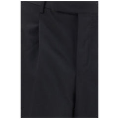 PT Torino Black Wool Oves Aries Casual Pants