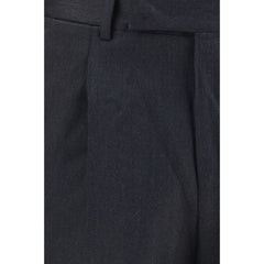 PT Torino Gray Wool Oves Aries Casual Pants