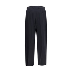 Giorgio Armani Blue Wool Oves Aries Dress Pants