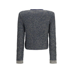 Balmain Blue Polyamide Cardigan