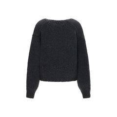 Khaite Gray Cashmere Cardigan
