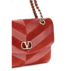 Valentino Garavani Multicolor Suede Leather Shoulder Bag