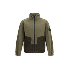 Stone Island Bicolor Cotton Shell Jacket