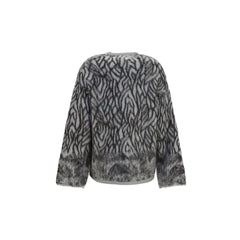 Forte_Forte Gray Alpaca Vicugna Pacos Cardigan
