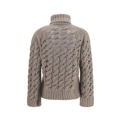 P.A.R.O.S.H. Beige Wool Oves Aries Turtleneck