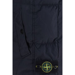 Stone Island Blue Goose Down Sleeveless Jacket