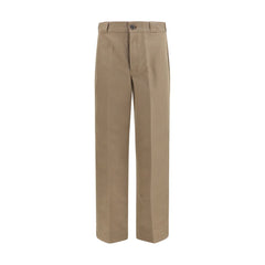Prada Brown Cotton Casual Pants