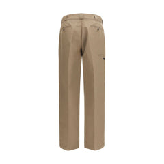 Prada Brown Cotton Casual Pants