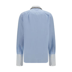 Prada Blue Cotton Dress Shirt
