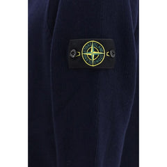 Stone Island Blue Cotton Cardigan