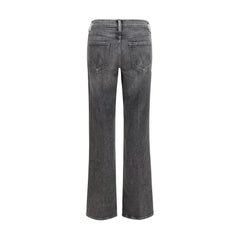 Mother Denim Gray Cotton Bootcut Jeans