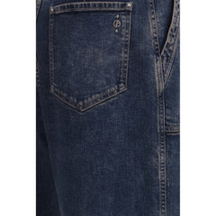 Giorgio Armani Blue Cotton Jeans Denim