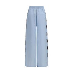 Alemais Blue Linen Casual Pants
