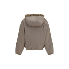 Moose Knuckles Brown Faux Fur Sweatshirt