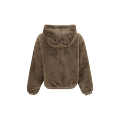 Moose Knuckles Brown Faux Fur Sweatshirt