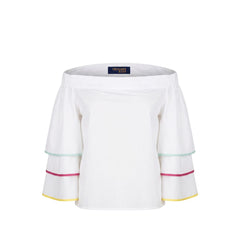 Trussardi Jeans White Cotton Women Shirt