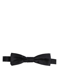 Dolce & Gabbana Men Black 100% Silk Adjustable Neck Papillon Bow Tie