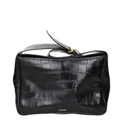 Jil Sander Black Leather Crossbody Bag