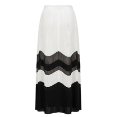 Trussardi Jeans White Polyester Women Skirt
