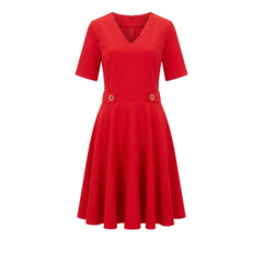 Trussardi Jeans Red Poliestere Women Dress