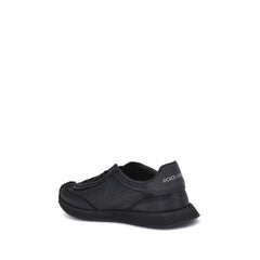 Dolce & Gabbana Black Fabric Athletic Sneakers