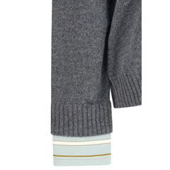 Prada Gray Wool Oves Aries Sweatshirt