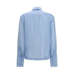 The Latest Blue Wool Oves Aries Dress Shirt